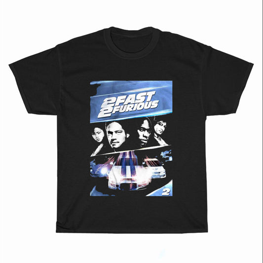 Fast 2 Furious logo Unisex Men's T Shirt Size S to 3XL
