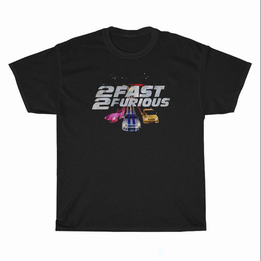 Fast 2 Furious Movie logo Unisex Men's T Shirt Size S to 3XL