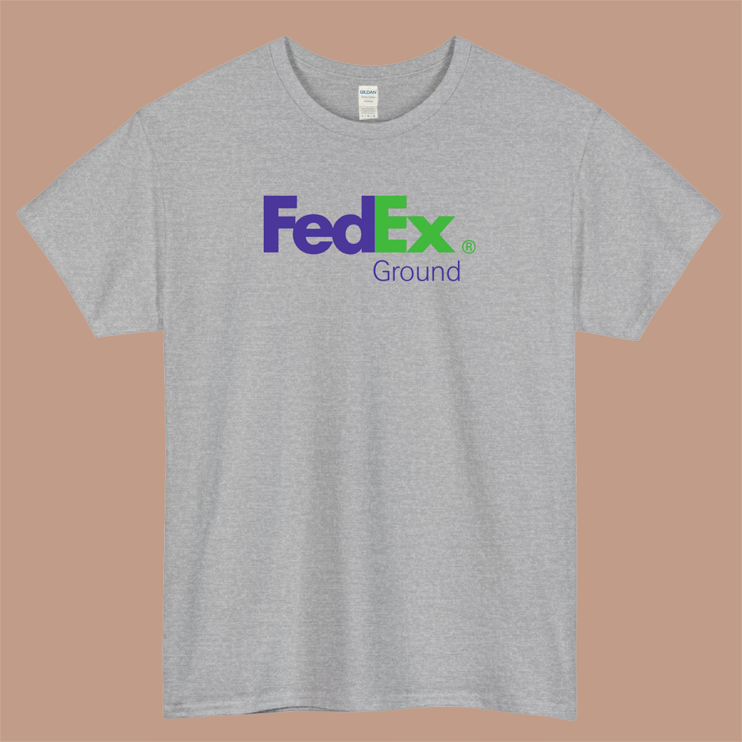 FedEx Ground Logo Mens Unisex Short Sleeve T-Shirt Size S-3XL - P