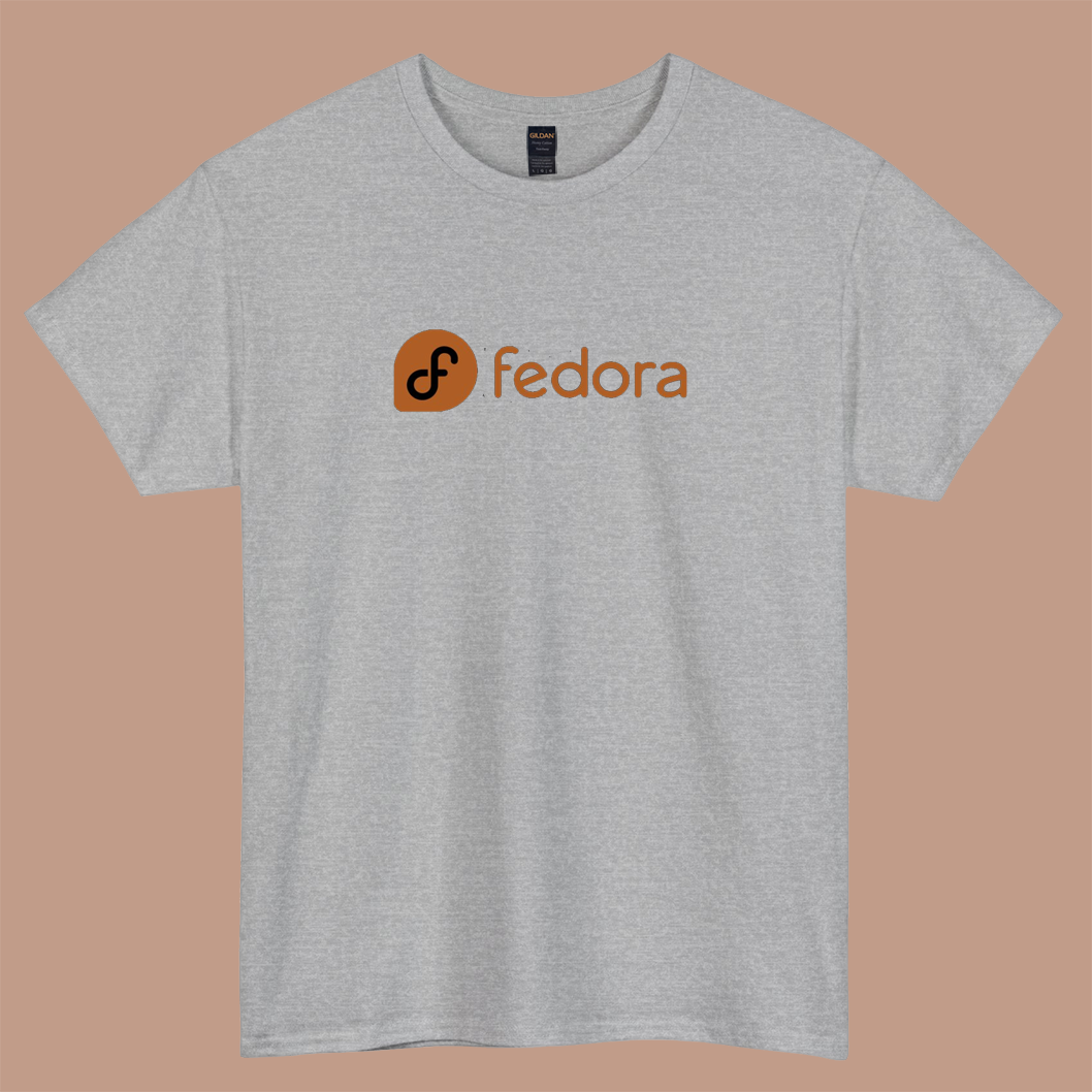 Fedora Linux logo short sleeve t shirt S-3XL -P