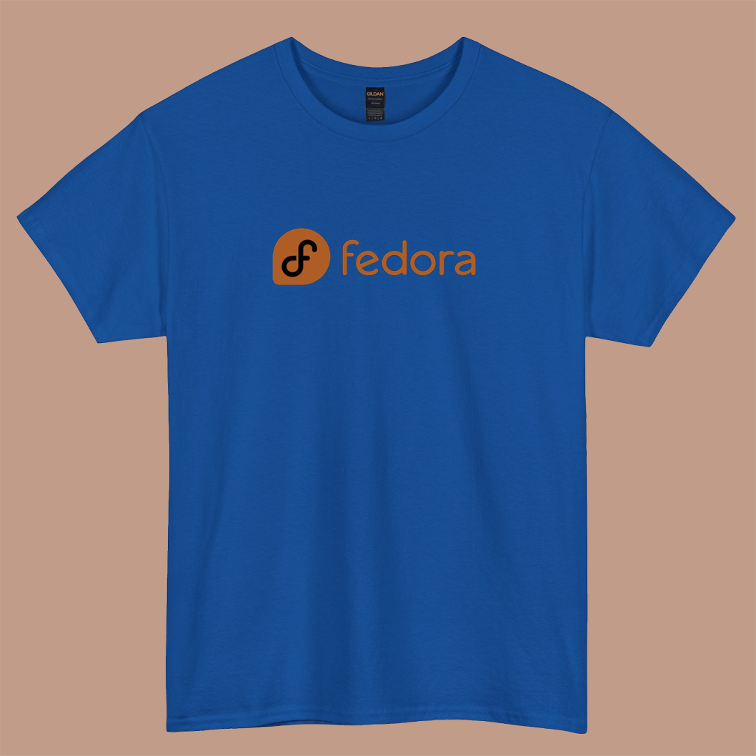 Fedora Linux logo short sleeve t shirt S-3XL -P