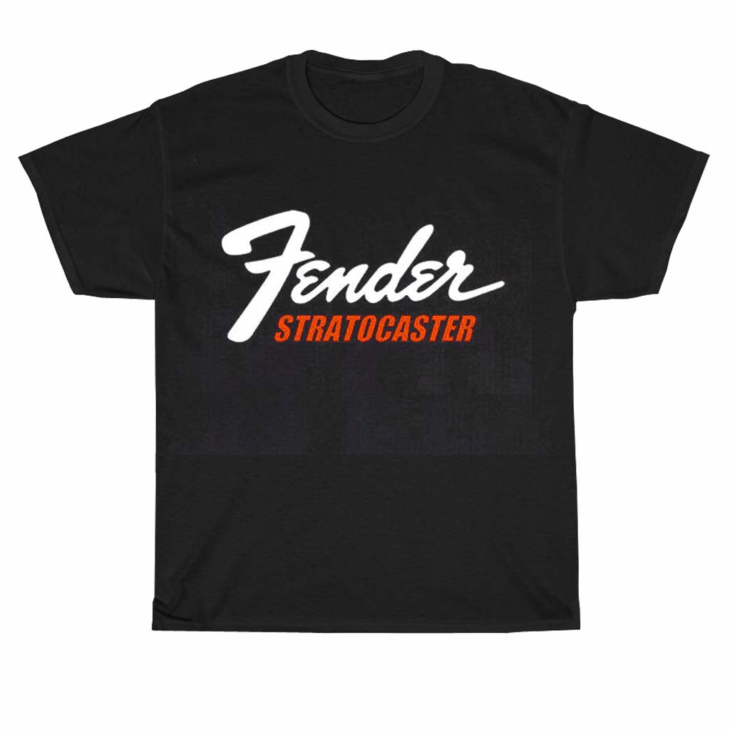 Fender stratocaster logo Men's Unisex T Shirt Size S to 3XL