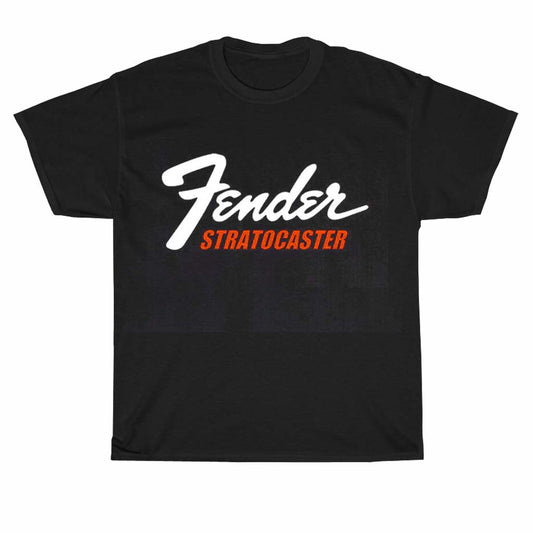 Fender stratocaster logo Men's Unisex T Shirt Size S to 3XL