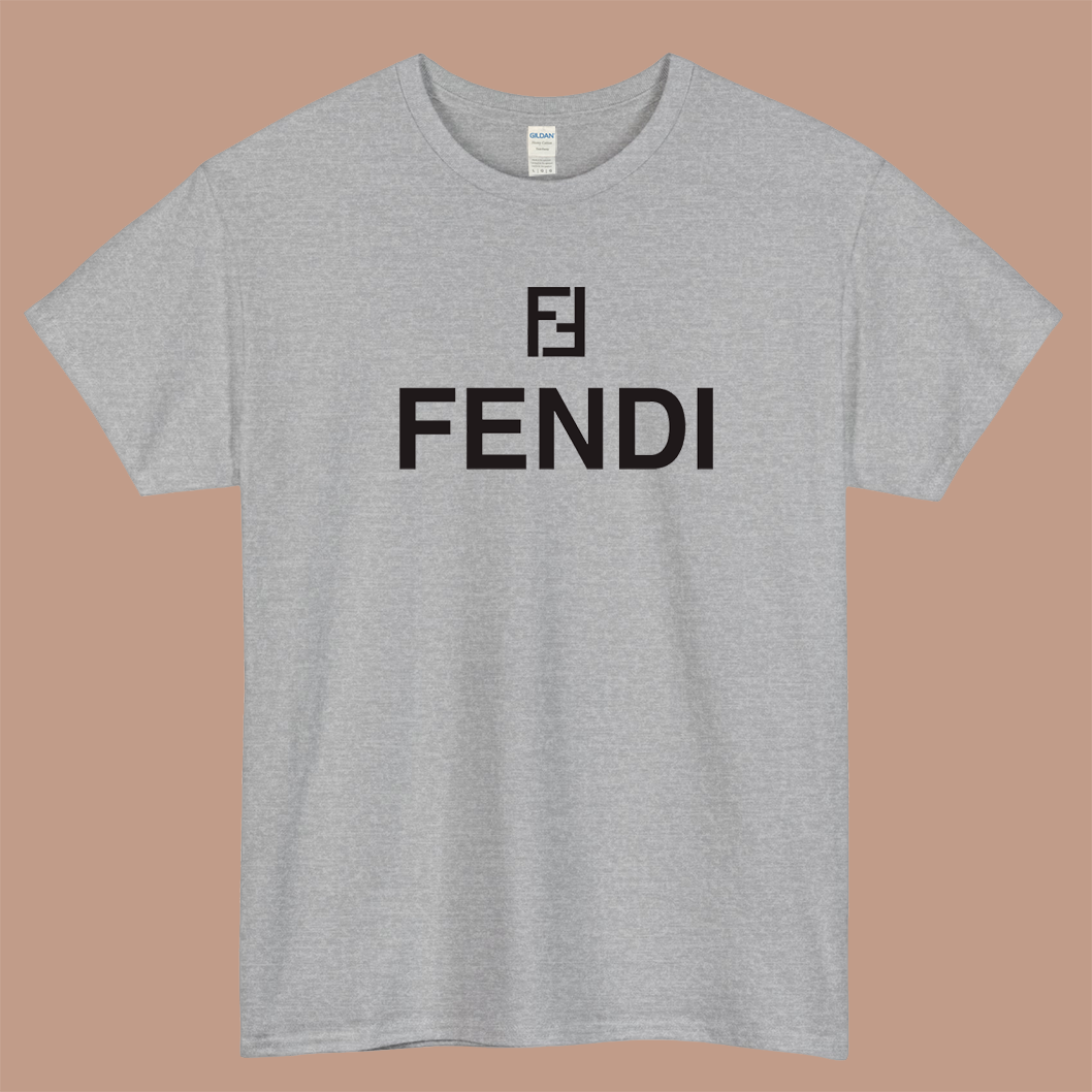 Fendi 2Logo Mens Unisex Short Sleeve T-Shirt Size S-3XL