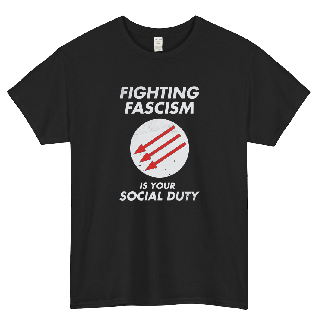 Fighting Fascism Logo Mens Unisex Short Sleeve T-Shirt Size S-3XL - P
