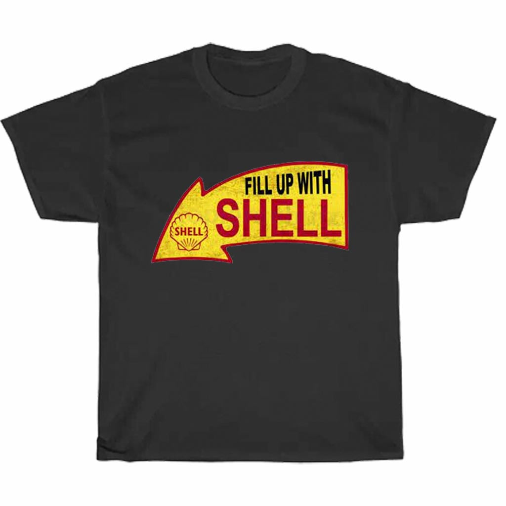 Fill Up With Shell Power Logo Men's Unisex T Shirt Size S to 3XL
