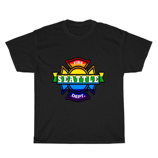 Fire Seattle Dept Logo Men's Unisex T Shirt Size S to 3XL