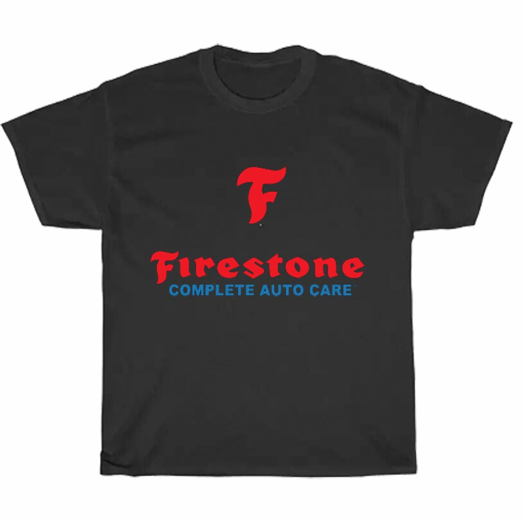 Firestone Complete Auto Care Logo Men's Unisex T Shirt Size S to 3XL