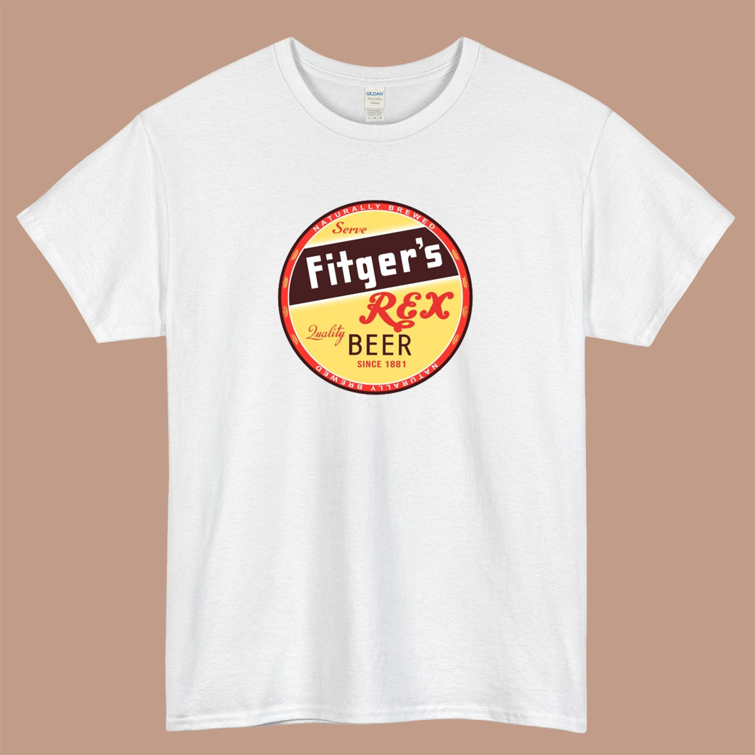 Fitger's Rex Beer of Duluth Logo Mens Unisex Short Sleeve T-Shirt Size S-3XL - P