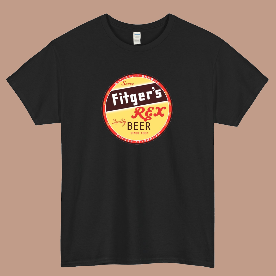 Fitger's Rex Beer of Duluth Logo Mens Unisex Short Sleeve T-Shirt Size S-3XL - P