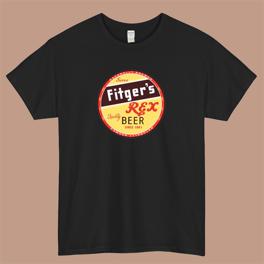 Fitger's Rex Beer of Duluth Logo Mens Unisex Short Sleeve T-Shirt Size S-3XL - P