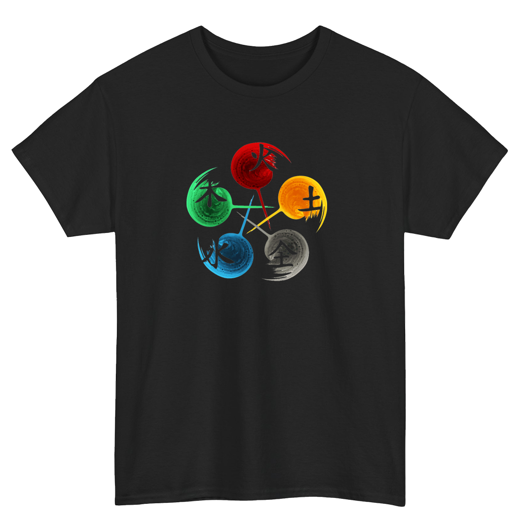 Five Element Acupuncture Logo Mens Unisex Short Sleeve T-Shirt Size S-3XL - P