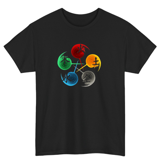 Five Element Acupuncture Logo Mens Unisex Short Sleeve T-Shirt Size S-3XL - P