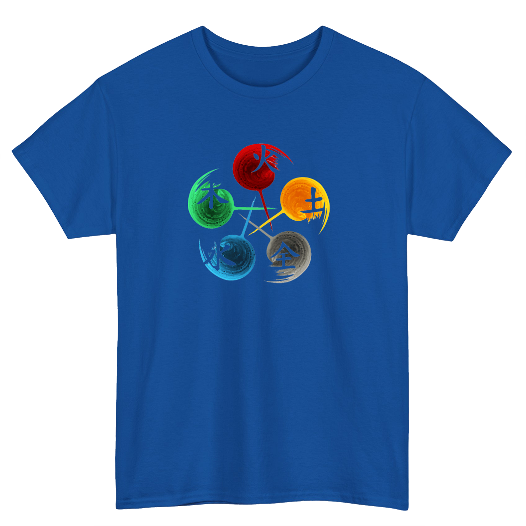 Five Element Acupuncture Logo Mens Unisex Short Sleeve T-Shirt Size S-3XL - P
