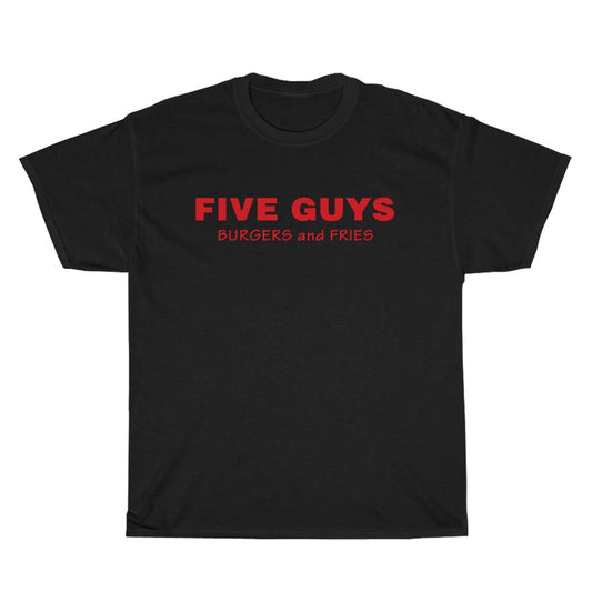 Five Guys Burgers and Fried Logo Men's Unisex T Shirt Size S to 3XL