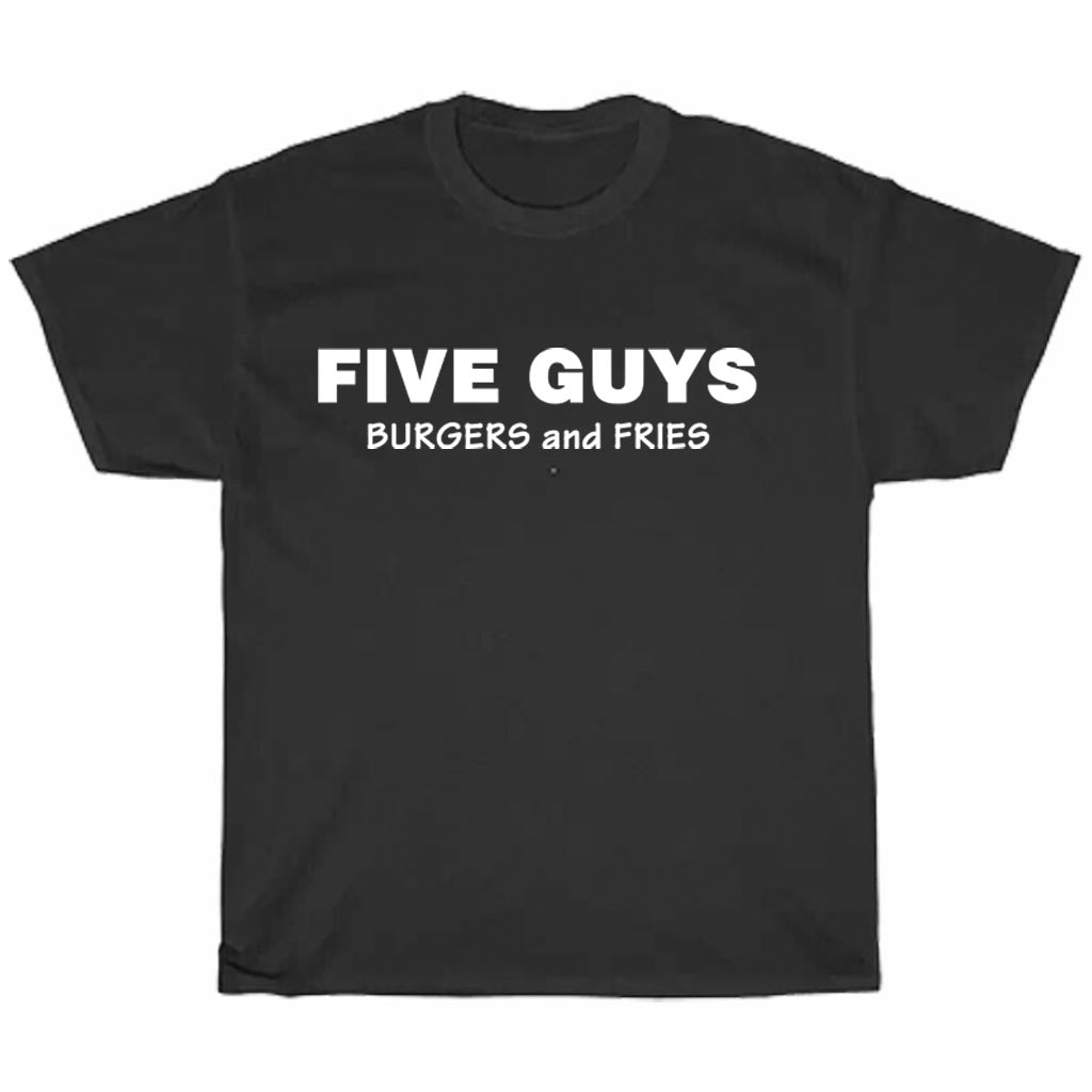 Five Guys Burgers Restaurant Logo Men's Unisex T Shirt Size S to 3XL
