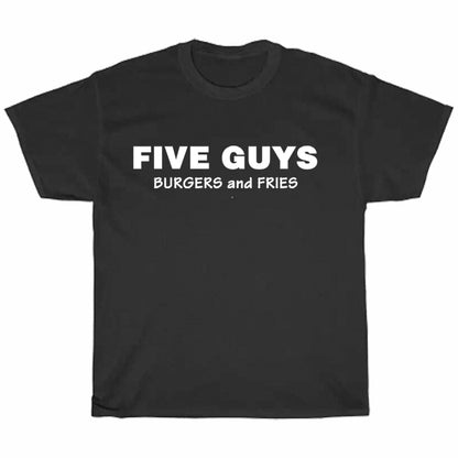 Five Guys Burgers Restaurant Logo Men's Unisex T Shirt Size S to 3XL