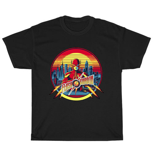 Flash Gordon Movie Logo Mens Unisex Short Sleeve Black T-Shirt Size S-3XL