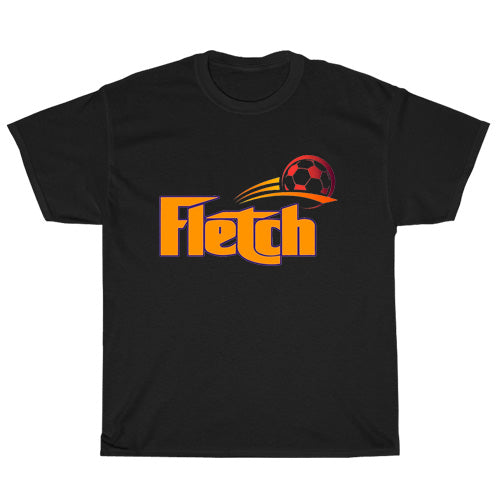 Fletch Logo Mens Unisex Short Sleeve Black T-Shirt Size S-3XL