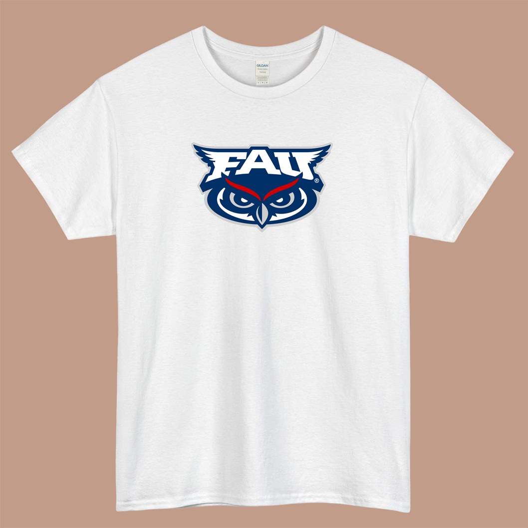 Florida Atlantic Owls Logo Mens Unisex Short Sleeve T-Shirt Size S-3XL