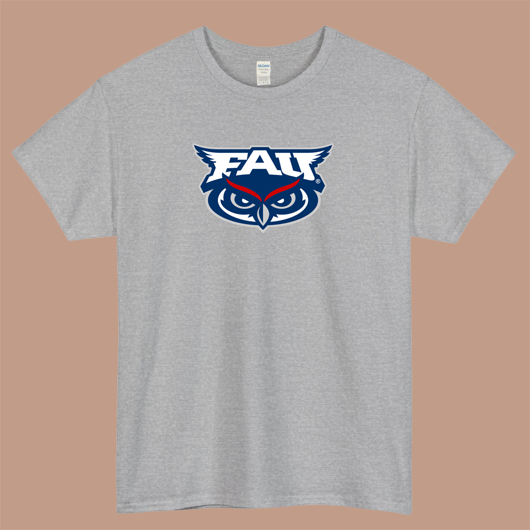 Florida Atlantic Owls Logo Mens Unisex Short Sleeve T-Shirt Size S-3XL