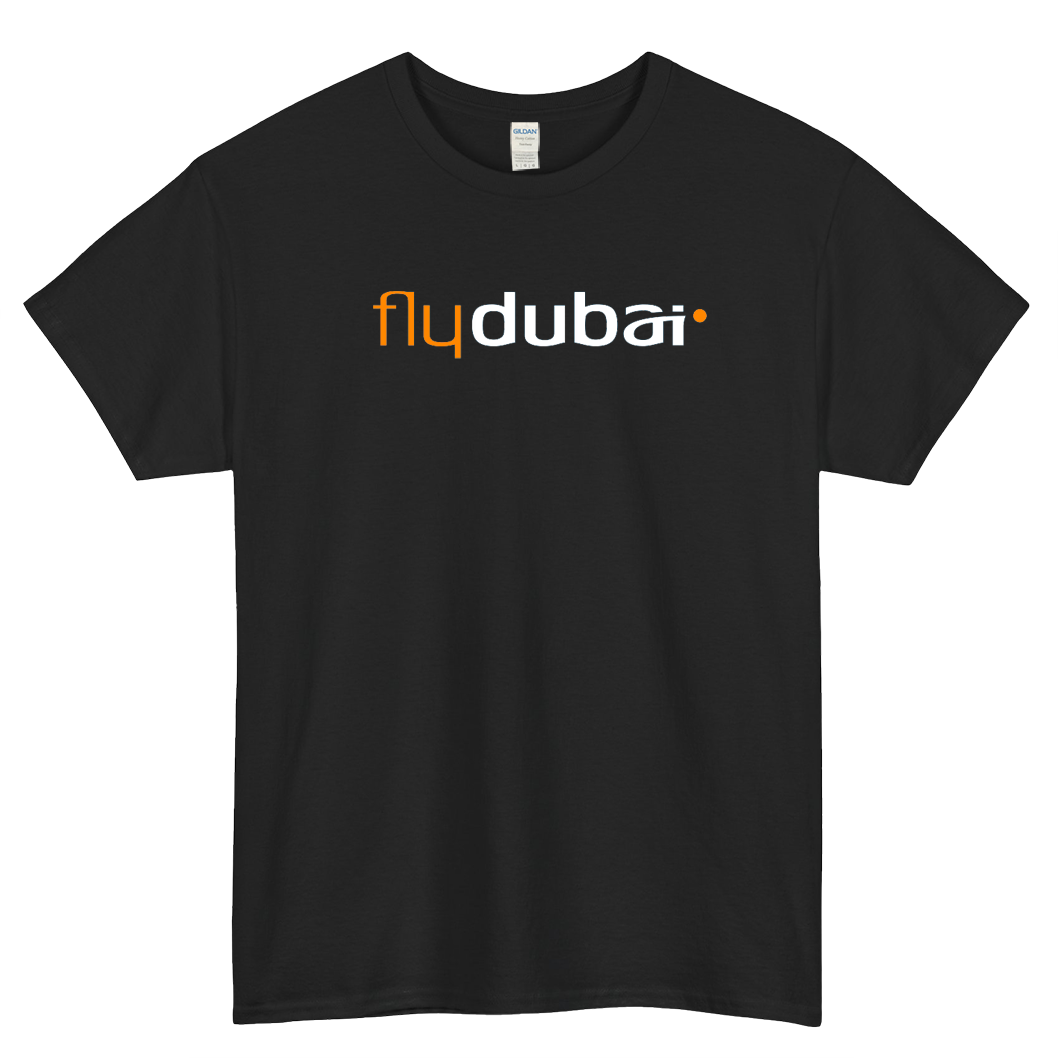 Fly DUBAI LOGO SHORT SLEEVE T SHIRT -P