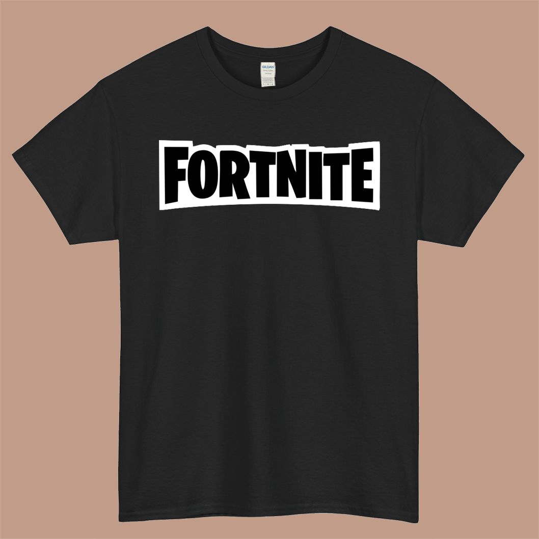 Fortnite Logo Mens Unisex Short Sleeve Black T-Shirt Size S-3XL