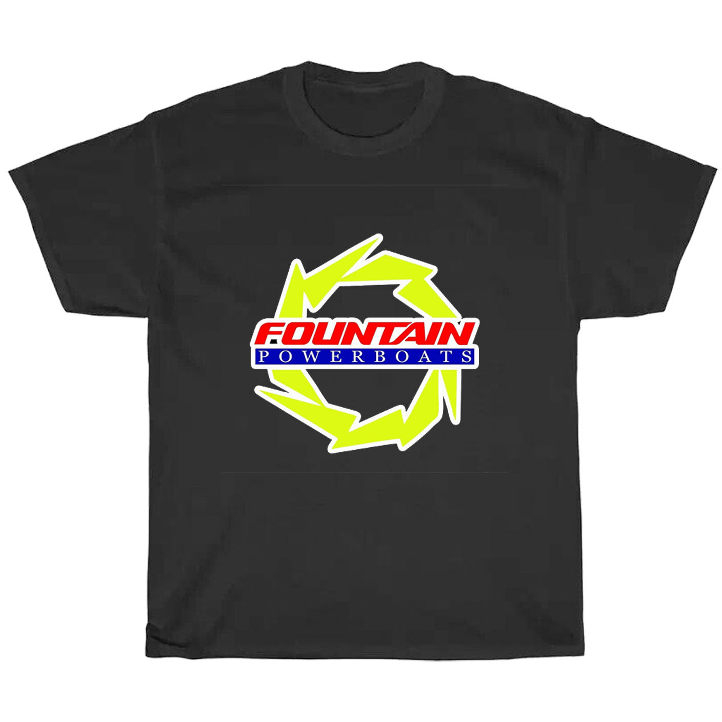 Fountain Powerboats Boat Logo Men's Unisex T Shirt Size S to 3XL