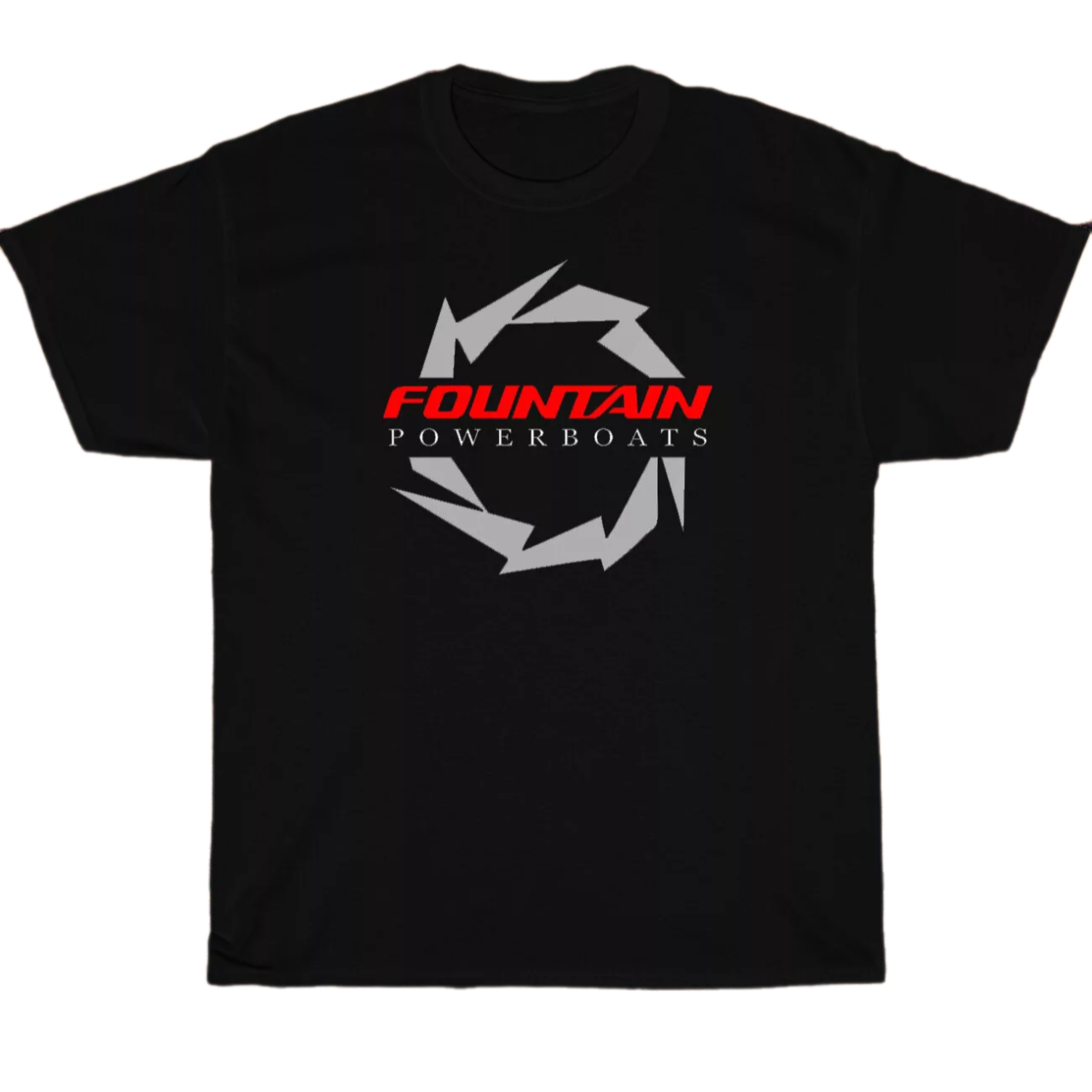 Fountain Powerboats Boat Logo Men's Unisex T Shirt Size S to 3XL