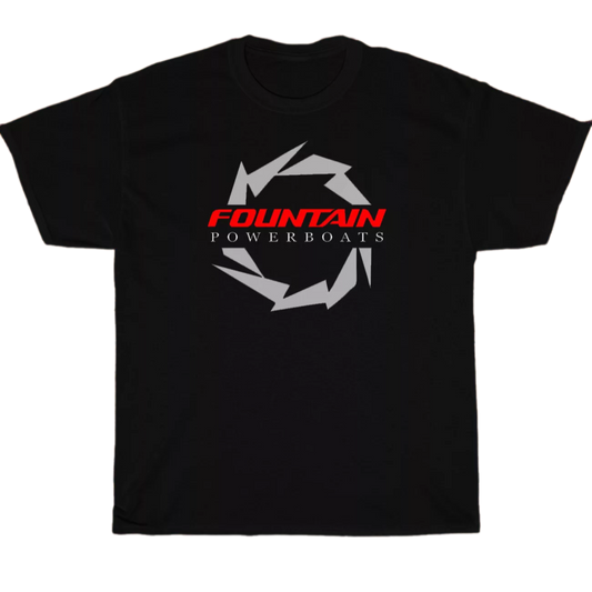 Fountain Powerboats Boat Logo Men's Unisex T Shirt Size S to 3XL