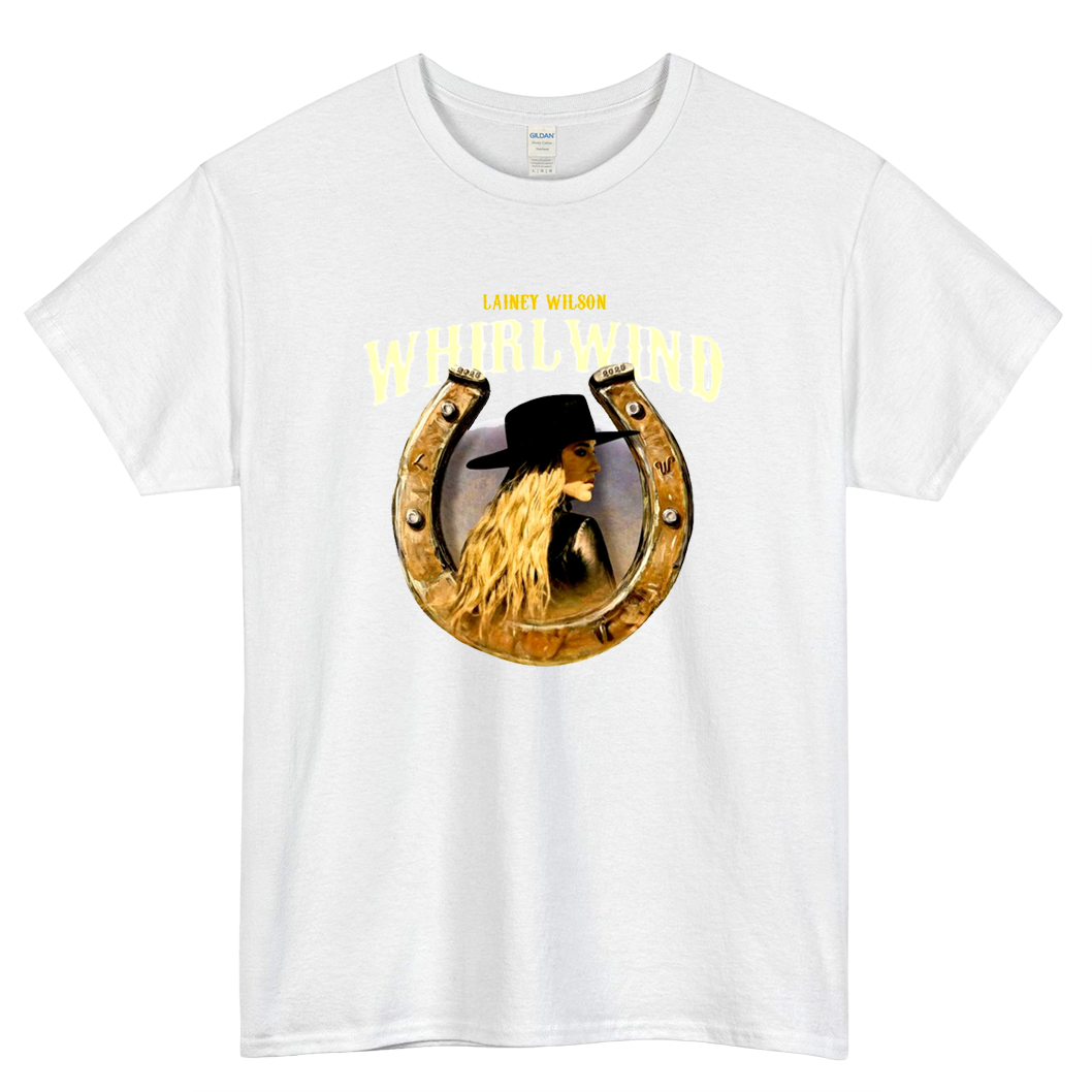 Frame HorseShoe - Lainey Wilson Logo Mens Unisex Short Sleeve T-Shirt Size S-3XL - P