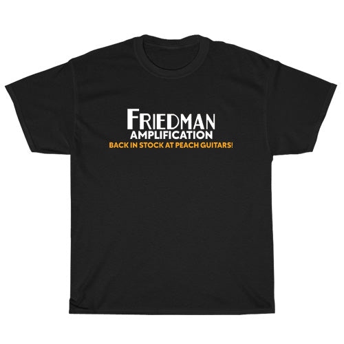 Friedman Amplification Active Logo Mens Unisex Short Sleeve Black T-Shirt Size S-3XL