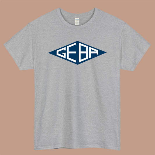 GEBA Auto Logo Mens Unisex Short Sleeve Gray T-Shirt Size S-3XL