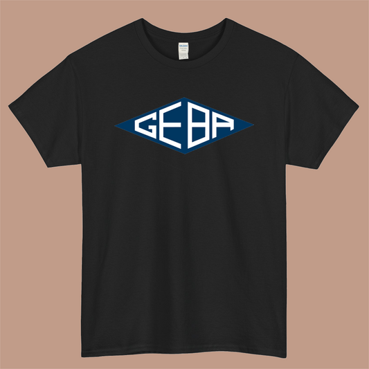 GEBA Auto Logo Mens Unisex Short Sleeve Black T-Shirt Size S-3XL