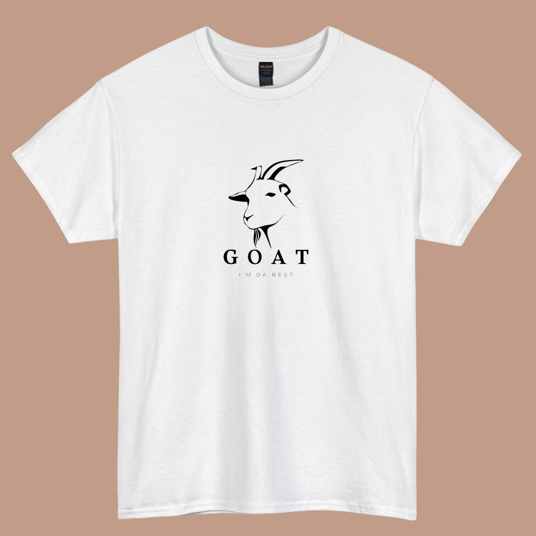 GOAT Head Line Art – I’m Da Best Logo short sleeve t shirt S-3XL-p