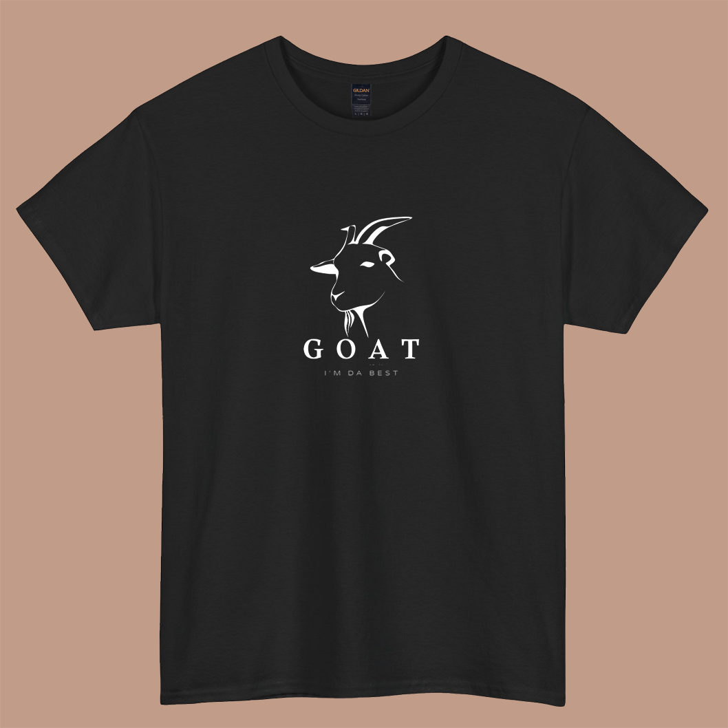 GOAT Head Line Art – I’m Da Best Logo short sleeve t shirt S-3XL-p