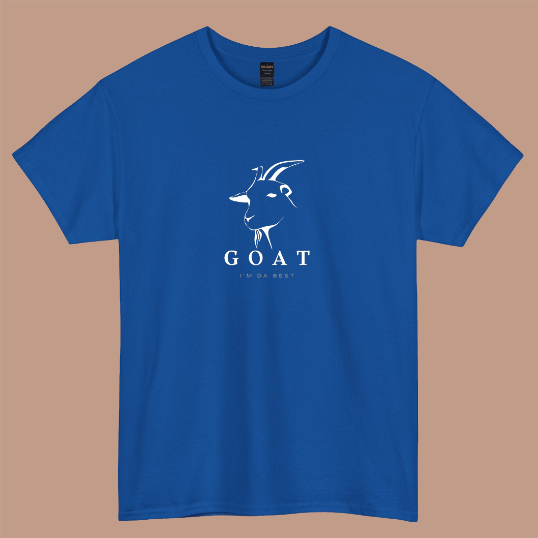 GOAT Head Line Art – I’m Da Best Logo short sleeve t shirt S-3XL-p
