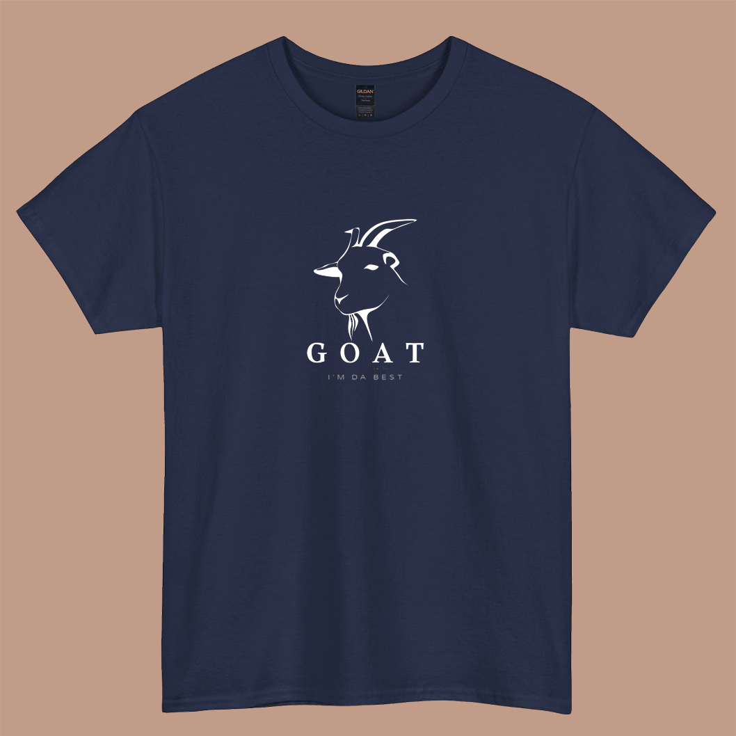 GOAT Head Line Art – I’m Da Best Logo short sleeve t shirt S-3XL-p
