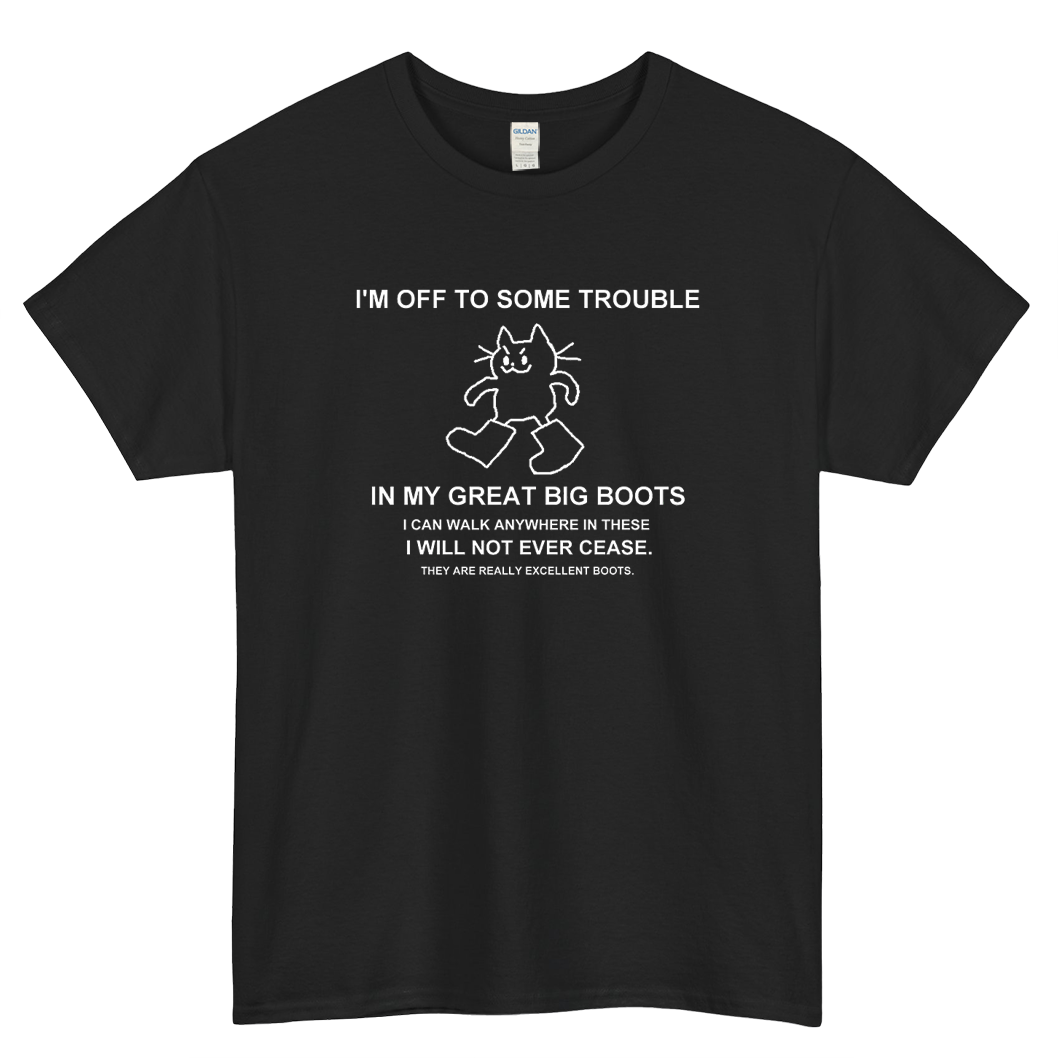 GREAT BIG BOOTS Logo Mens Unisex Short Sleeve T-Shirt Size S-3XL - P