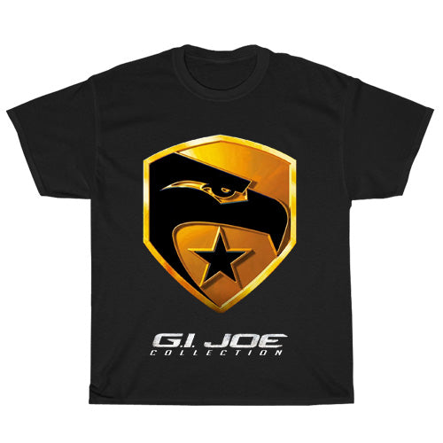 Gi Joe Cobra Golden logo Mens Unisex Short Sleeve Black T-Shirt Size S-3XL