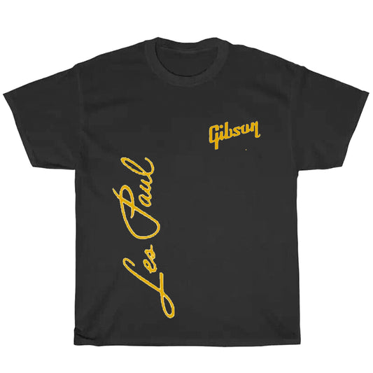 Gibson Les Paul Guitar Logo Men's Unisex T Shirt Size S to 3XL