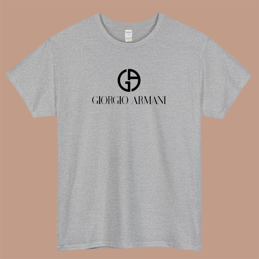 Giorgio Armani Brand Logo Mens Unisex Short Sleeve T-Shirt Size S-3XL