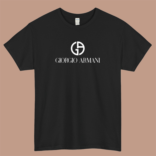 Giorgio Armani Brand Logo Mens Unisex Short Sleeve T-Shirt Size S-3XL