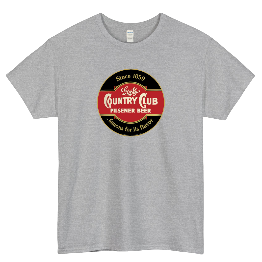 Goetz Country Club Pilsener Beer Logo Mens Unisex Short Sleeve T-Shirt Size S-3XL - P