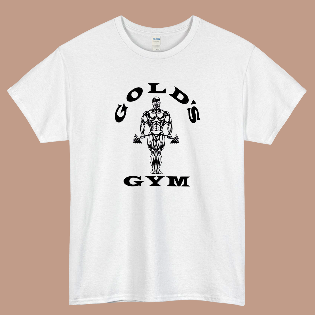Gold's Gym Logo Mens Unisex Short Sleeve T-Shirt Size S-3XL - P