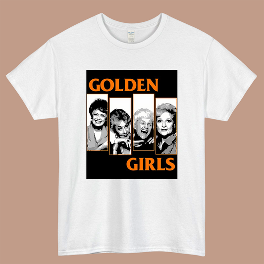 Golden Girls Logo Mens Unisex Short Sleeve White T-Shirt Size S-3XL