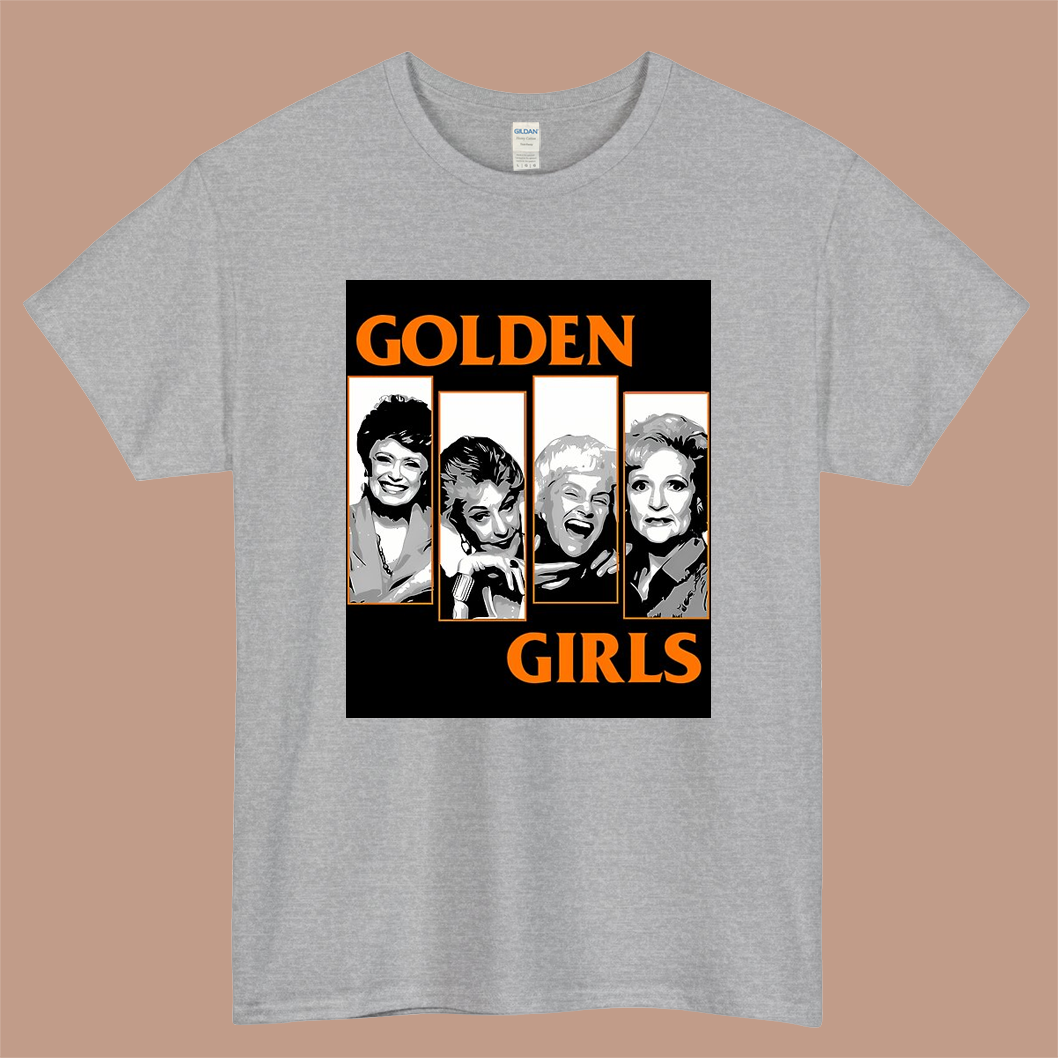 Golden Girls Logo Mens Unisex Short Sleeve Gray T-Shirt Size S-3XL