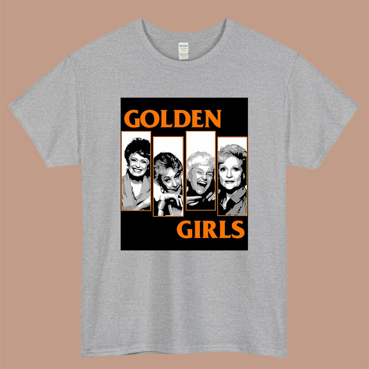 Golden Girls Logo Mens Unisex Short Sleeve Gray T-Shirt Size S-3XL