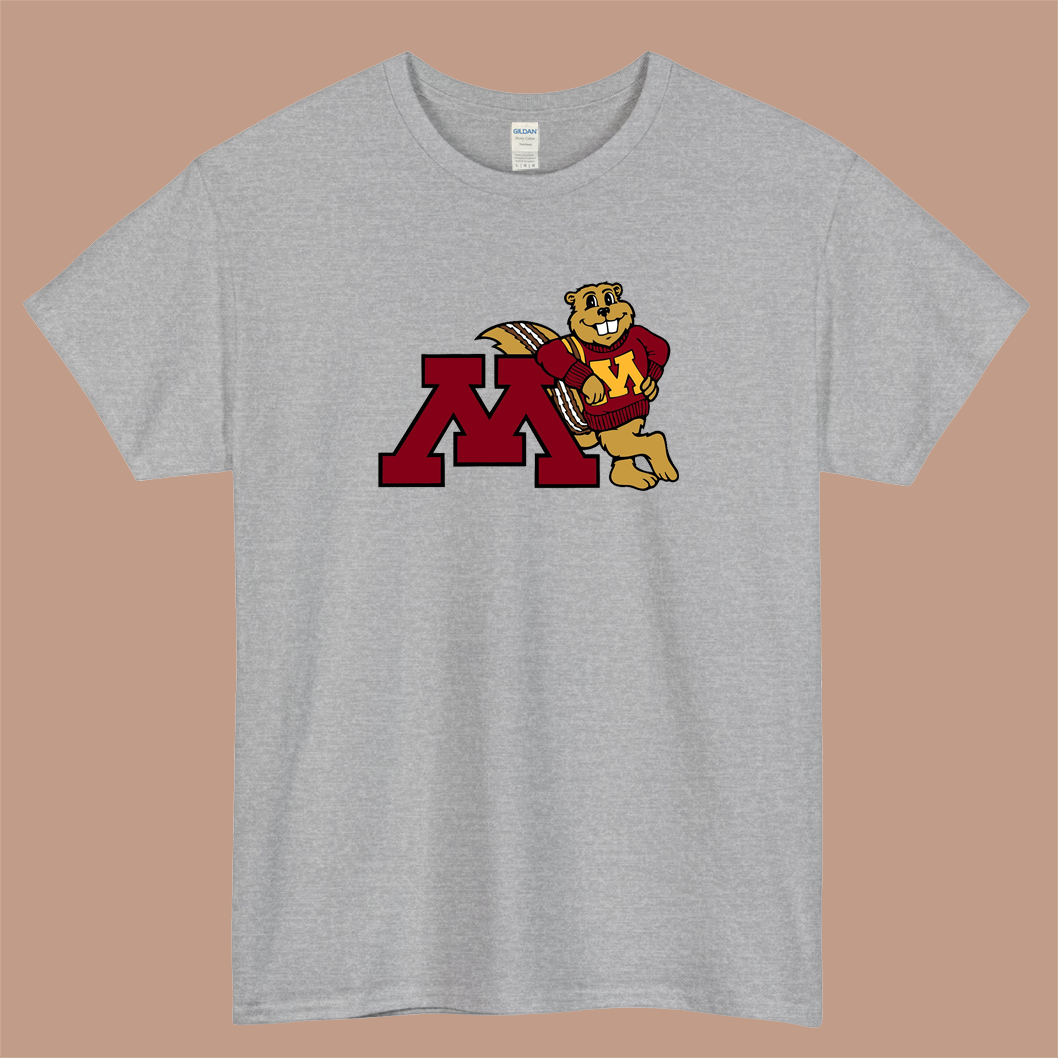Goldy Gopher Logo Mens Unisex Short Sleeve T-Shirt Size S-3XL - P