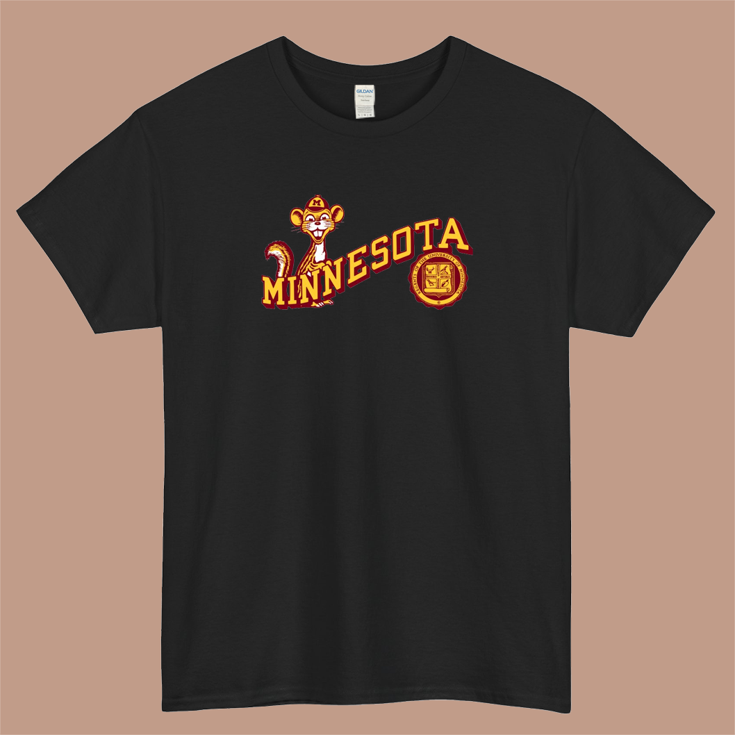 Goldy The Gopher Logo Mens Unisex Short Sleeve T-Shirt Size S-3XL - P